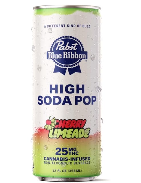 High Cherry Limeade 25mg Infused Soda Single Can - Can