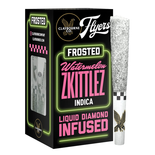 Watermelon Z - .5g Diamond Frosted Infused Pre Rolls (5pk) - Infused Preroll Pack Indica