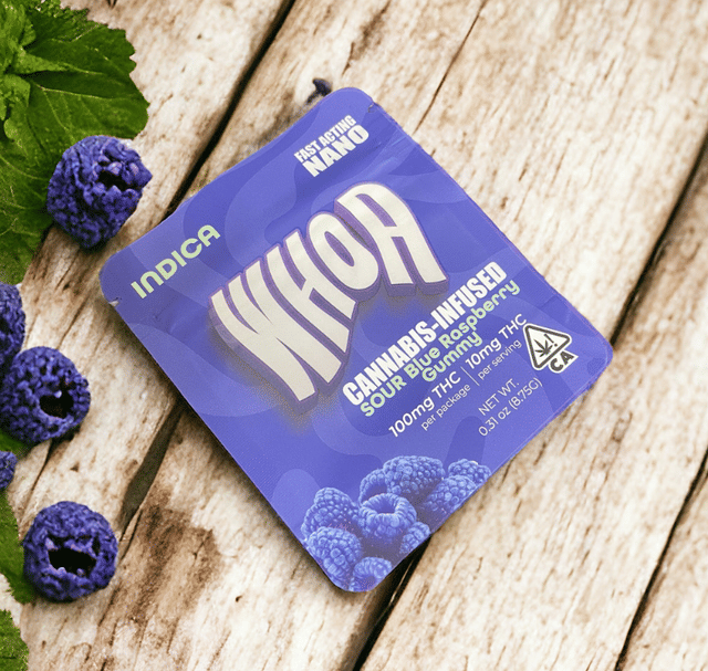 Sour Blue Raspberry Gummy 100mg