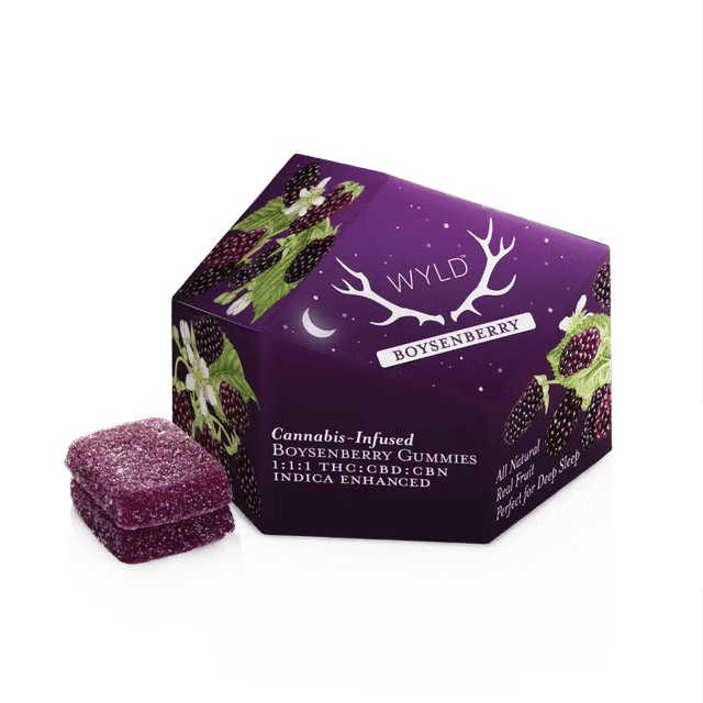 Boysenberry 1:1:1 THC:CBD:CBN Gummies
