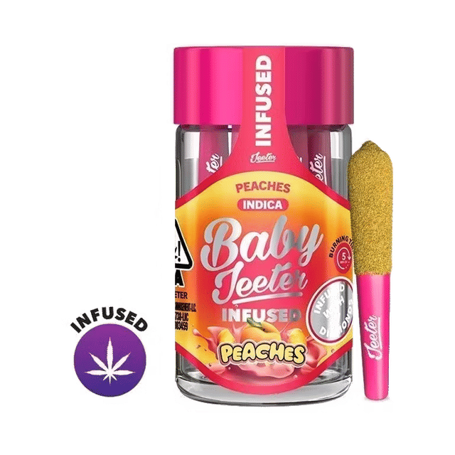 Peaches - Baby Jeeter - Infused Pre-Rolls - 2.5g (5-Pack)