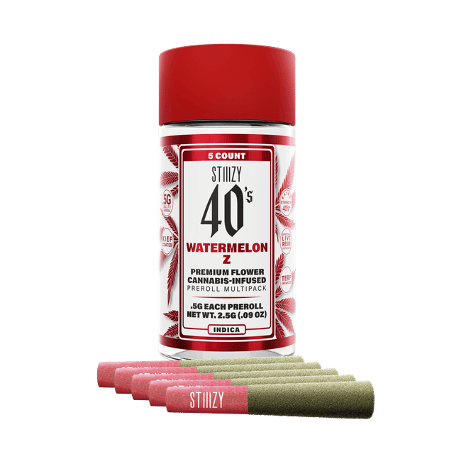 STIIIZY | Infused 40's Watermelon Z Pre-Roll 5pk - 2.5g