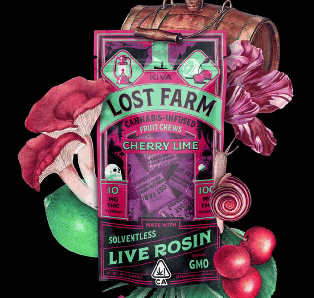 Lost Farm 'Cherry Lime x GMO' Live Rosin Chews - 100mg