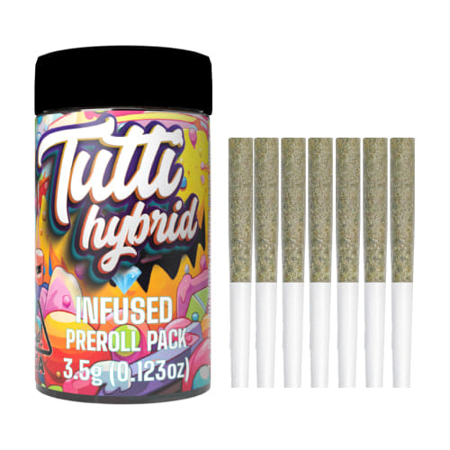 White Widow - .5g Diamond Infused Prerolls(7pk) - Infused PR Pack - Hybrid