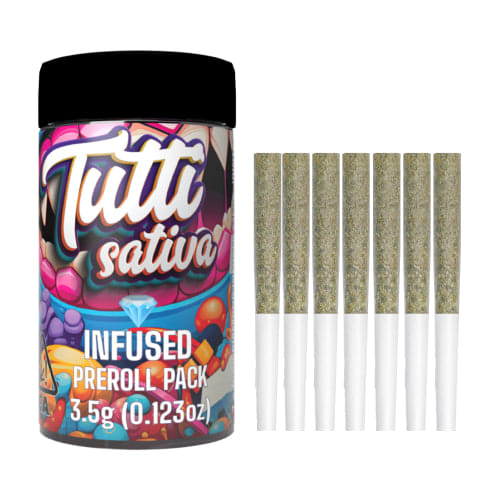 Apple Diesel - .5g Diamond Infused Prerolls(7pk) - Sativa Infused Preroll Pack