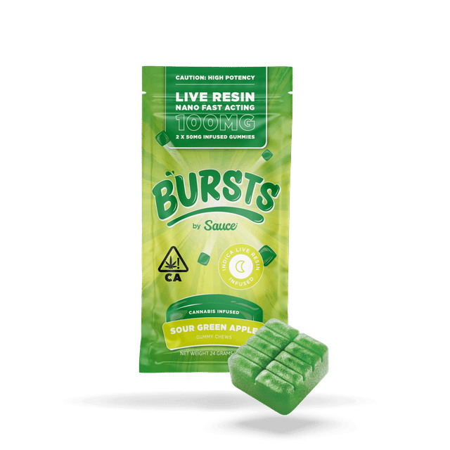 Sour Green Apple | 100mg Live Rosin Bursts - SR - 3