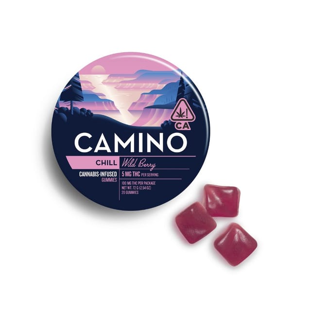 Camino Chill Wild Berry Gummies 100mg 20-Pack - 100mg Gummies 20 Pack