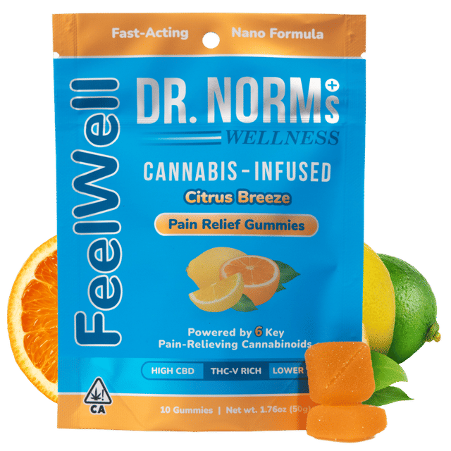 Dr. Norm's - Feel Well | Citrus Breeze Pain Relief Gummies - Dr. Norm's - Feel Well | Citrus Breeze Pain Relief Gummies
