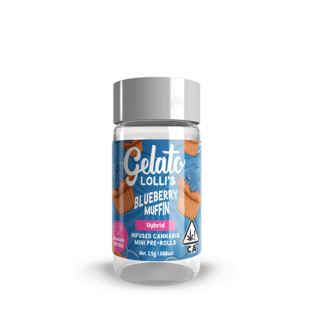 Blueberry Muffin | 3g | .6g x 5 Infused Preroll Pack - SR - 181