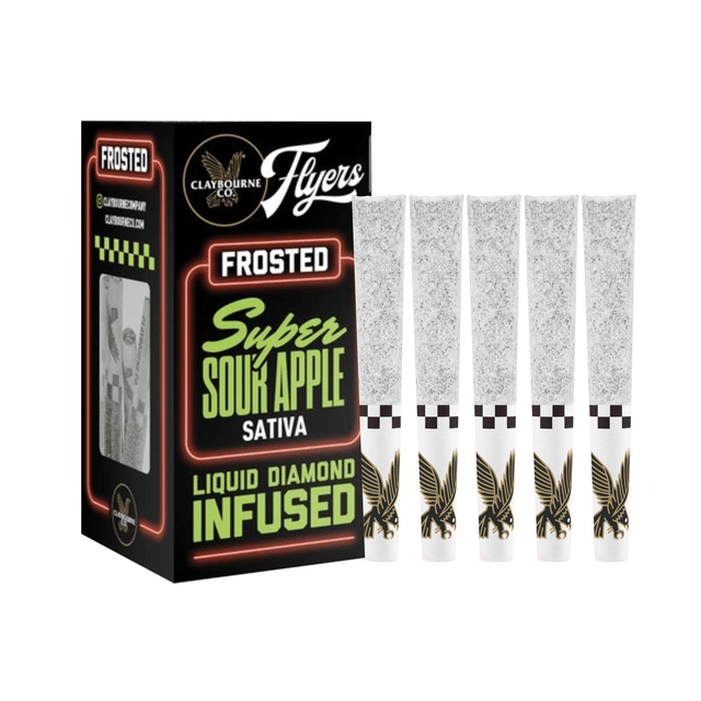 Flyers | Super Sour Apple | THCa Frosted Infused Pre-Rolls - 2.5g