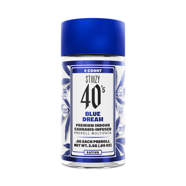BLUE DREAM - .5G 40's Infused Preroll 5 Pack