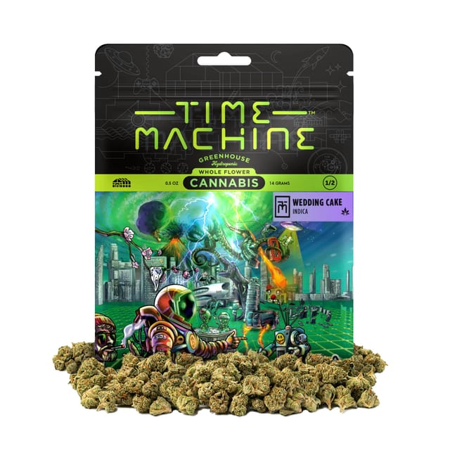 Time Machine Flower 1g Indica Wedding Cake