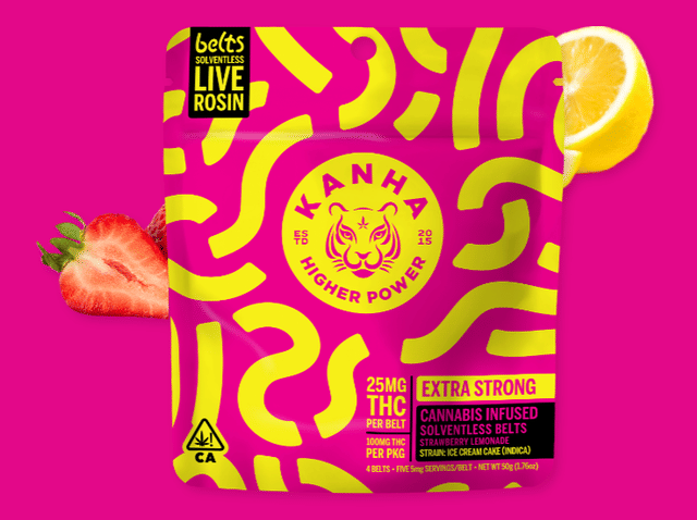 Strawberry Lemonade Rosin Belts - 100mg Gummies - Strawberry Lemonade 100mg (I)