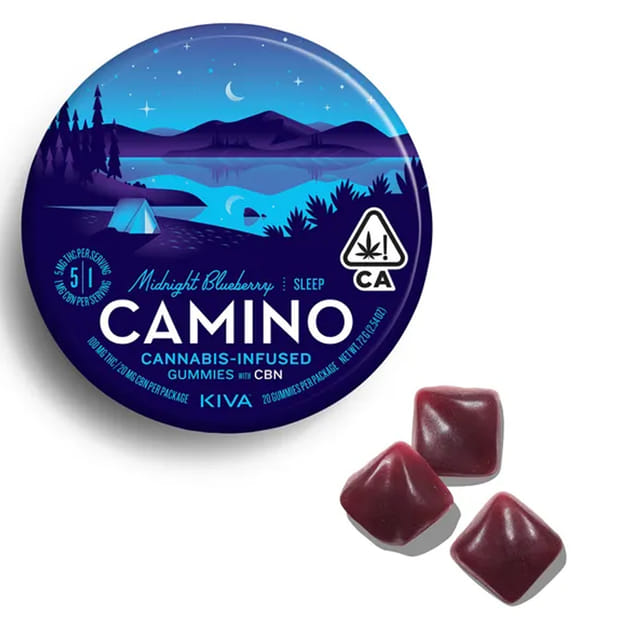 Midnight Blueberry 5:1 THC:CBN Camino Gummies - Midnight Blueberry 5:1