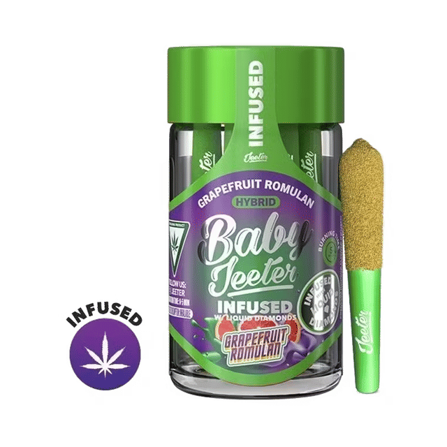 Grapefruit Romulan - Baby Jeeter - Infused Pre-Rolls - 2.5g (5-Pack)