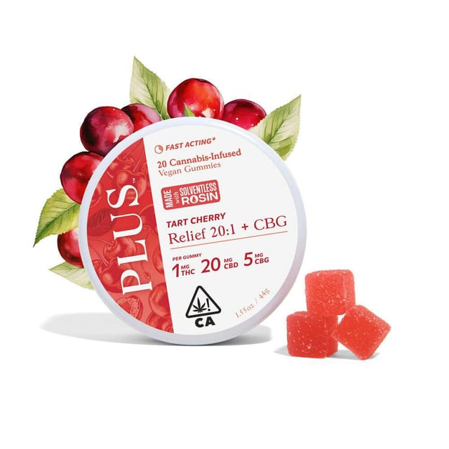 Tart Cherry 20:5:1 (CBD:CBG:THC) Gummies - Tart Cherry 20:5:1