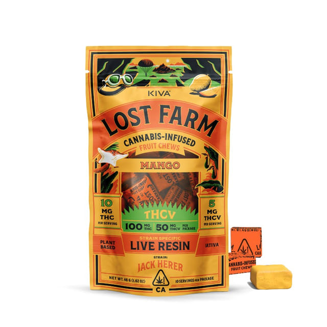 Mango x Jack Herer + THCV - Lost Farm Chews - Mango X Jack Herer THCV (S)