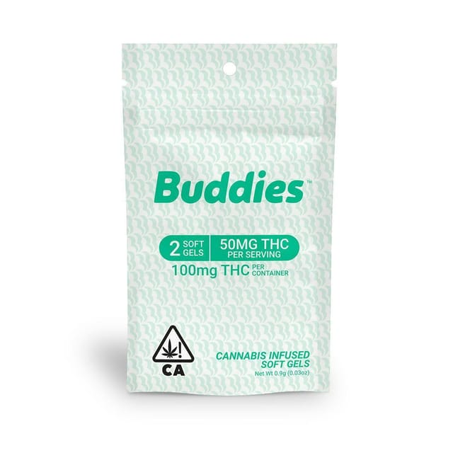 2 Count (50mg) (H) Buddies Capsules **SPECIAL PRICING** - 2 Count (50mg) Buddies Live Capsules