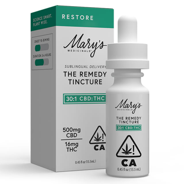 Remedy Restore Tincture CBD Rich 30:1 .45oz *SPECIAL PRICING* - Remedy Restore 30:1