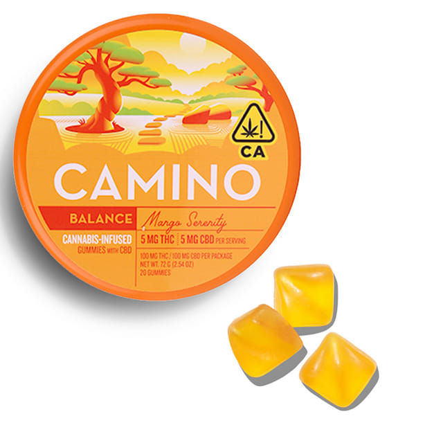 Mango Serenity 1:1 CBD:THC Gummies - Mango Serenity 1:1