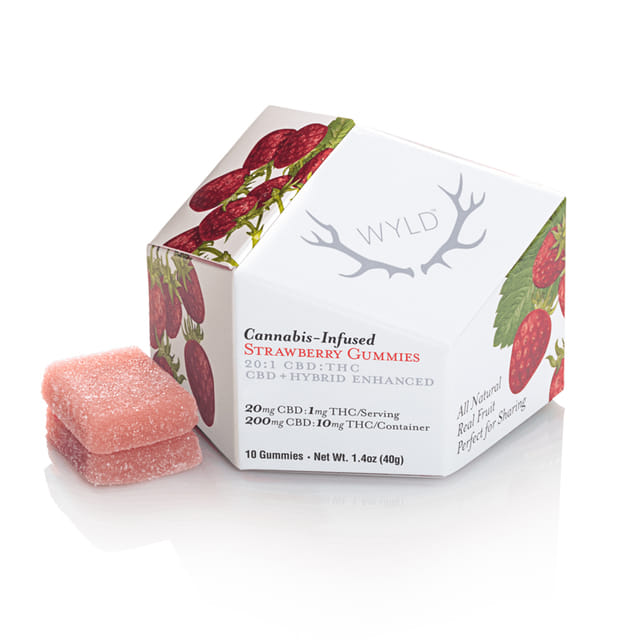 Strawberry 20:1 CBD:THC Gummies - Strawberry 20:1 CBD