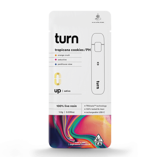 Tropicana Cookies Turn Up 1g Live Resin Disposable