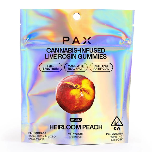 Heirloom Peach (H) Rosin Gummies - Heirloom Peach (H) Rosin Gummies