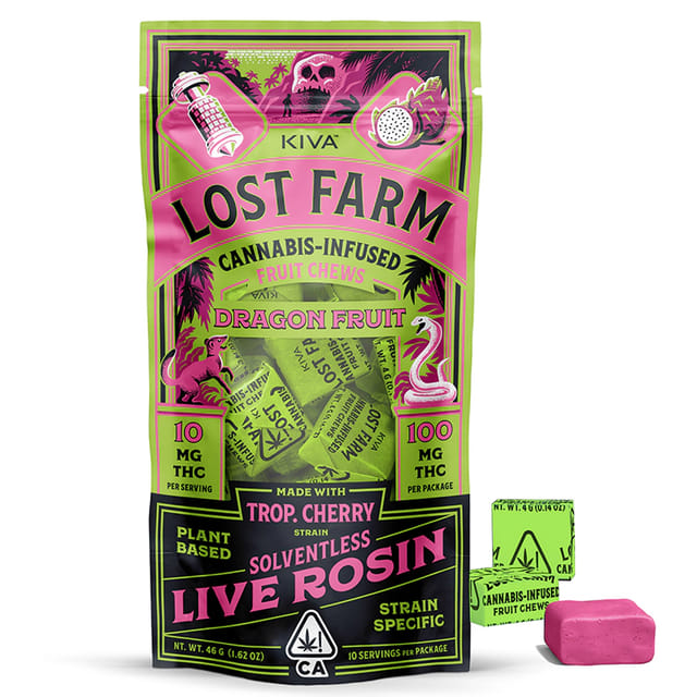 Dragon Fruit Lost Farm Live Rosin Fruit Chews - Dragon Fruit (Trop Cherry)