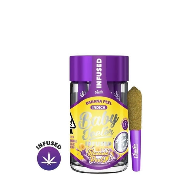 Banana Peel | 2.5g | .5g x 5 Quad-Infused Preroll Pack - SR-11