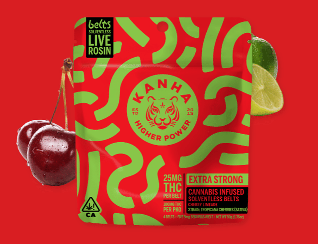 Cherry Limeade Rosin Belts - 100mg Gummies - Cherry Limeade 100mg (I)