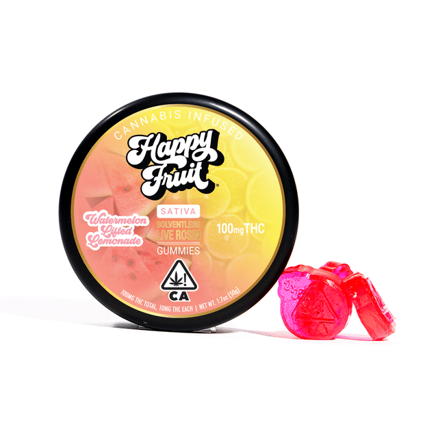 Happy Fruit - Watermelon Lifted Lemonade Rosin THC Gummies - Happy Fruit - Watermelon Lifted Lemonade Rosin THC Gummies