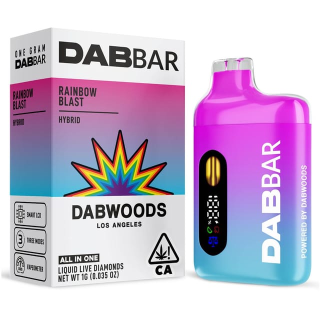 Rainbow Blast Liquid Diamond Dab Bar 1G