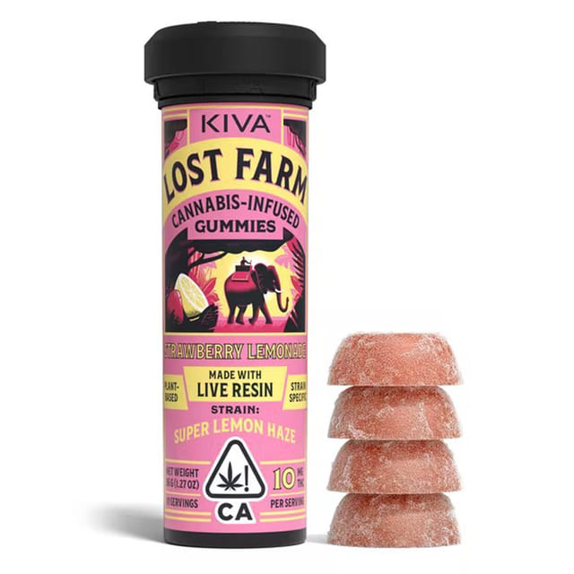 Strawberry Lemonade S/H) Live Resin Gummies - Lost Farm - Strawberry Lemonade (S)