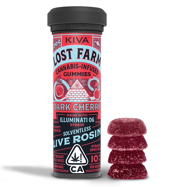 Dark Cherry (I) Live Rosin Gummies - Lost Farm - Dark Cherry (I)