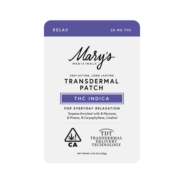 Relax | 20mg THC Indica Transdermal Patch