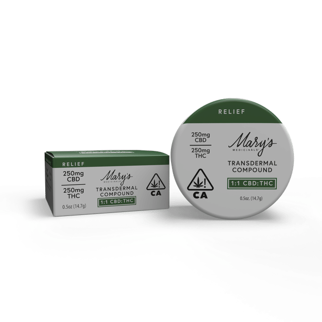 1:1 CBD:THC Mini Relief Transdermal Compound - Balm