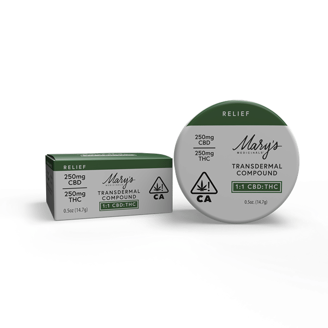 1:1 CBD:THC Mini Relief Transdermal Compound - Balm