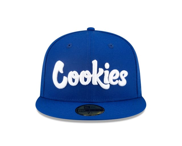 Cookies x New Era Fitted Original Logo Hat - Blue Fitted Hat