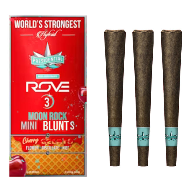 Cherry Gelato (I) Mini Moon Rock Blunts 3pk - Cherry Gelato (I)