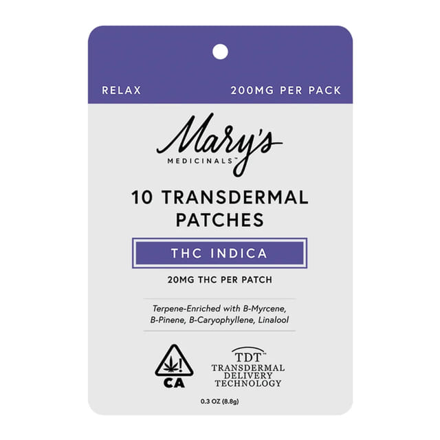 Relax Patches -10ct - 200mg *SPECIAL PRICING* - Relax Patches -10ct