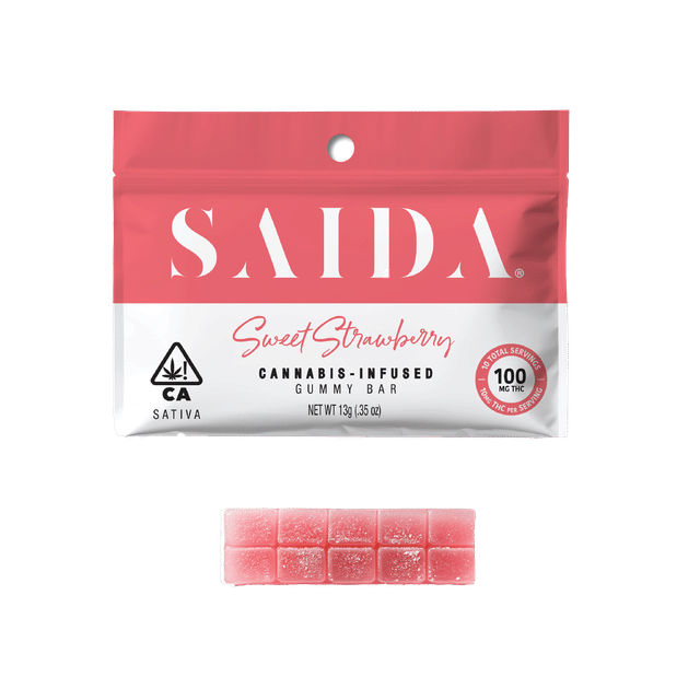 Sweet Strawberry - Gummy Bar - 10 Gummies