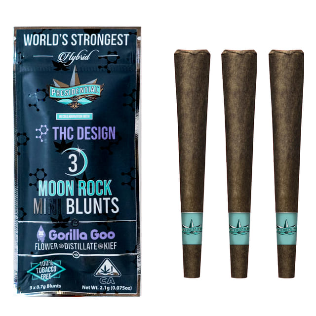 Gorilla Goo Mini Moon Rock Blunts 3pk - Gorilla Goo (H) 3pk