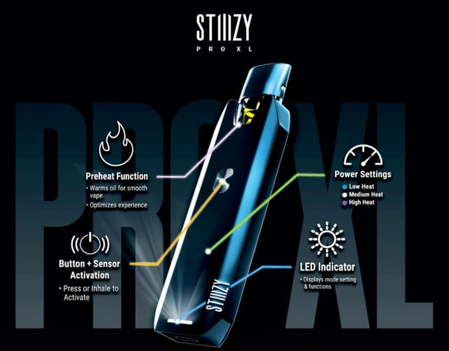 STIIIZY - Pro XL Battery Black - STIIIZY - Pro XL Battery Black