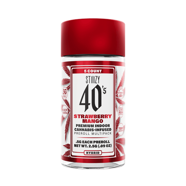 STRAWBERRY MANGO - .5G 40's Infused Preroll 5 Pack