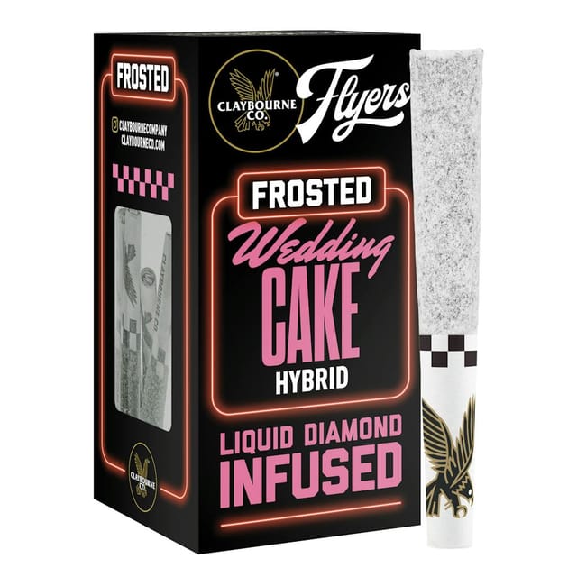 Wedding Cake - .5g Diamond Frosted Infused Pre Rolls (5pk) - Infused PR Pack - Hybrid