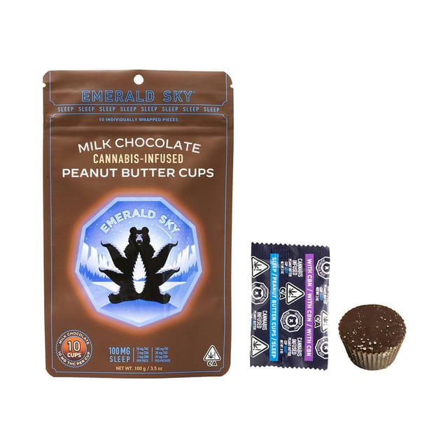 Milk Chocolate Peanut Butter Cups 10:2:2 CBN - Indica - Milk Chocolate Peanut Butter Cups CBN (I)