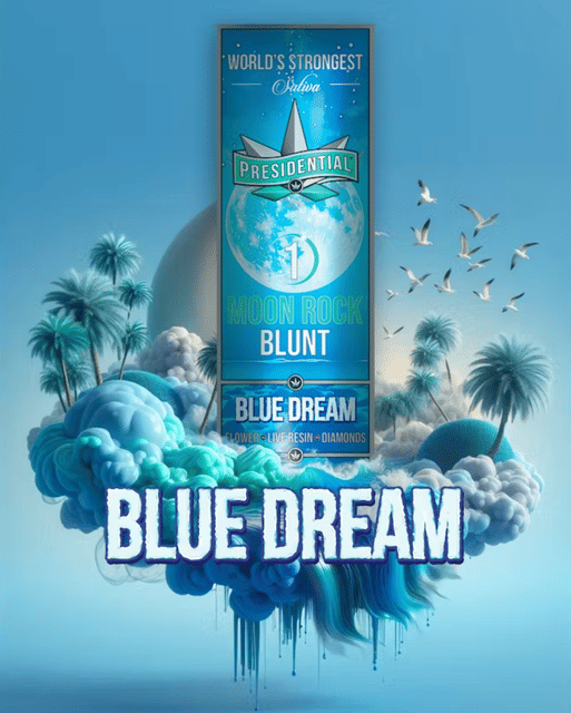Blue Dream Moon Rock Blunt