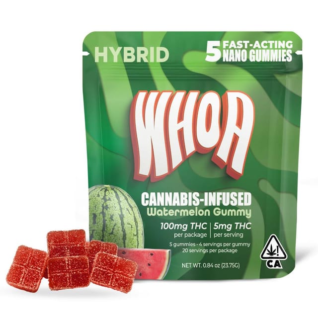 Watermelon Gummy - 100mg 5pk - 100mg Gummy - Hybrid