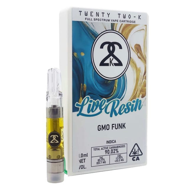 22K - Live Resin - GMO Funk - 1g Cart - 22K - Live Resin - GMO Funk - 1g Cart