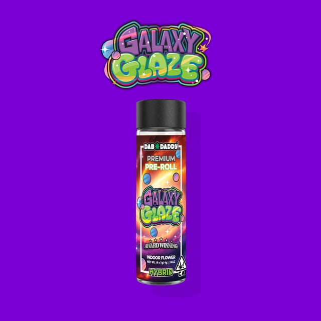 Galaxy Glaze Pre-Rolls Dab Daddy® (4x1g) 4g Premium Indoor Flower